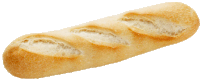 a loaf of bread is sitting on a white background