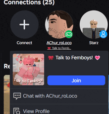 a screenshot of a chat with achur roloco