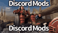 a man in a wheelchair with the words discord mods discord mods below him