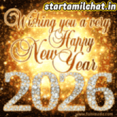 a greeting card wishing you a very happy new year 2025
