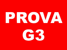 a red sign that says prova g3 in white