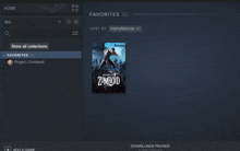 a screenshot of the beta selection screen for project zombioid