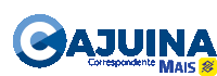 a blue logo that says cajuna correspondente mais