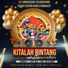 a poster that says kitalah bintang on it