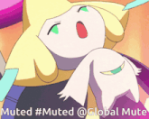 a cartoon character with the words muted #muted @global mute