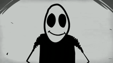 a black and white drawing of a person covering their face with their hands