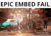 a picture of a girl with the words epic embed fail