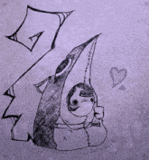 a drawing of a monster with the name zombiebomb written on it