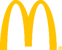 a yellow mcdonald 's logo with a r on it