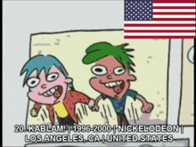 two cartoon characters from nickelodeon in los angeles ca