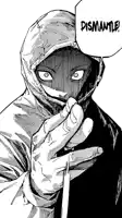 a black and white drawing of a person with the word dismantle on the bottom right
