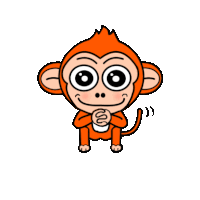 Monkey Animal Sticker