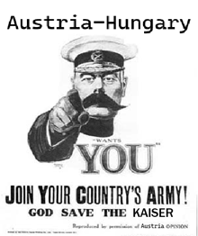 a poster for austria-hungary asking people to join the army
