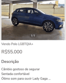 a blue polo lgbtqia+ is for sale for r $ 55,000