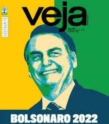 a magazine called veja has a picture of bolsonaro on the front