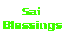 a green logo that says sai blessings on it