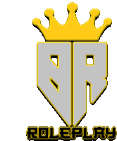 a logo that says roleplay with a crown on it