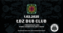 a poster for lodz dub club shows heavyweight roots dub steppa soundsystem sessions