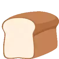 a loaf of bread with a slice taken out of it on a white background