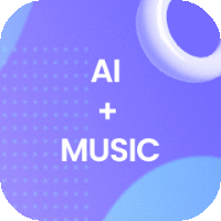 an app icon that says ai + music on it