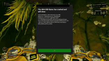 a screenshot of a game that says the u64 - fsd game has crashed and will close