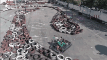 an aerial view of a go kart track with the hashtag provapowercouple