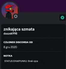 a screenshot of a person 's discord profile