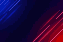 a blue and red background with glowing lines on it