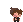 a pixel art drawing of a boy with brown hair and a star on his head .