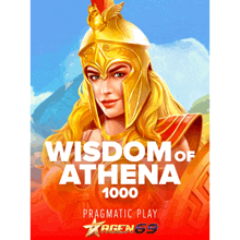 a poster for wisdom of athena 1000 pragmatic play