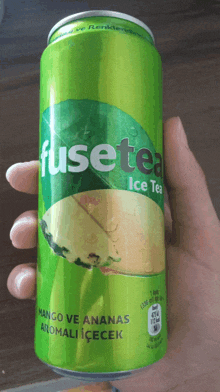 a can of fuse tea ice tea mango and ananas