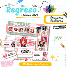 a poster for regreso a clases 2024 has a strawberry theme