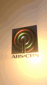 a logo for abs-cbn is displayed on a white background