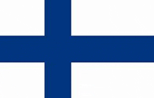 a blue and white cross on a white background is the flag of finland .