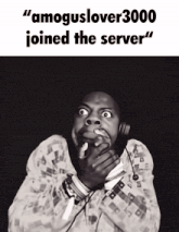 amonguslover3000 joined the server with a black and white photo of a man