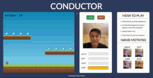 a video game called conductor is being played on a computer