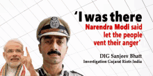 a poster that says ' i was there narendra modi said let the people vent their anger ' on it