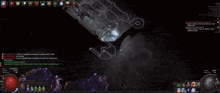 a screenshot of a video game shows a map and a sign that says ' embract of death ' on it