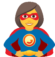 a woman wearing a superhero costume with a yellow circle on her chest