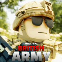 a poster for night 's british army