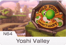 a sign that says wild yoshi sanctuary