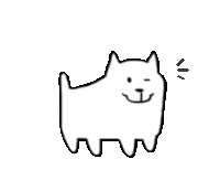 a black and white drawing of a dog with a smiley face .