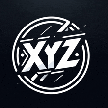 xyz is written in a circle on a dark background