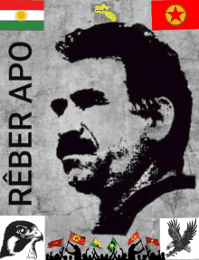 a poster with a man 's face and the word reber apo