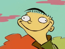 a cartoon character with a very funny face