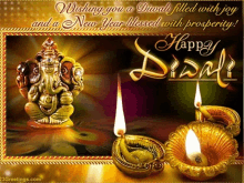 a greeting card for diwali wishing you a diwali filled with joy