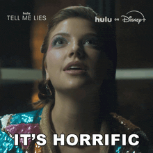a woman says it 's horrific in front of a disney logo