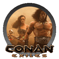 an icon for conan exiles shows a man and woman