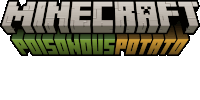 a logo for a video game called minecraft poisonouspotato