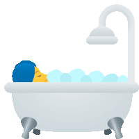 Person Taking Bath Objects Sticker